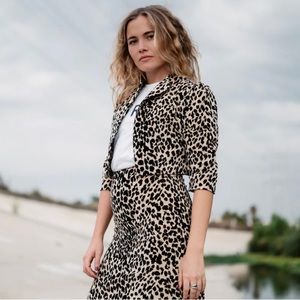 Horses Atelier Cropped Jacket Animal Print